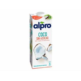 Bebida de coco alpro sin azucar con calcio y vitaminas brik de 1 litro