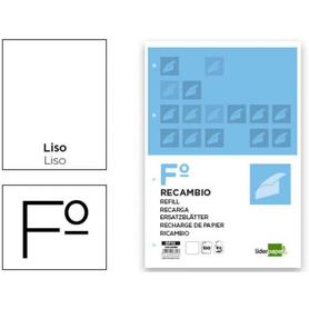 Recambio liderpapel din a4 100 h 4tf-10 liso 4 taladros