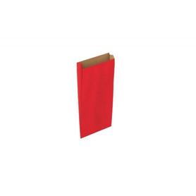Sobre papel basika kraft rojo con fuelle xxs 100x200x30 mm paquete de 25 unidades