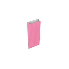 Sobre papel basika celulosa rosa con fuelle xxs 100x200x30 mm paquete de 25 unidades