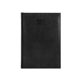 Agenda encuadernada liderpapel creta 17x24 cm 2023 dia pagina color negro papel 70 gr