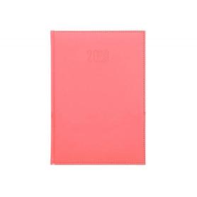 Agenda encuadernada liderpapel creta 17x24 cm 2023 dia pagina color rosa papel 70 gr