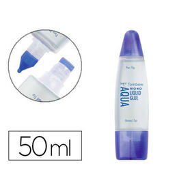 Pegamento cola liquida tombow transparente aqua permanente con 2 puntas 50 ml
