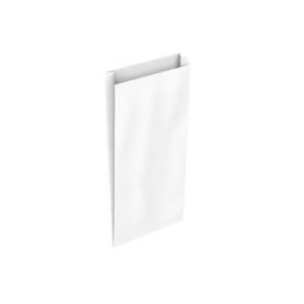 02034000 - Sobre papel basika celulosa blanco con fuelle m 200x350x60 mm paquete de 25 unidades