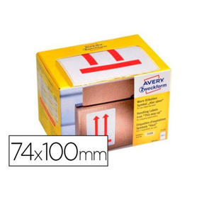 Etiqueta adhesiva avery alto 74x100 mm rollo de 200 unidades