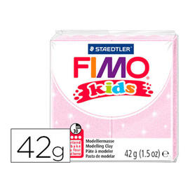 Pasta staedtler fimo kids 42 gr color rosa claro perla