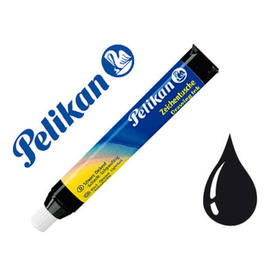 Tinta china pelikan negro n.17 tubo de 9 ml blister de 1 unidad