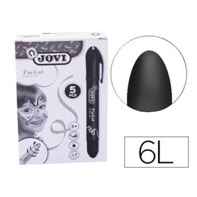 Barra de maquillaje jovi twist make-up negro caja de 5 unidades