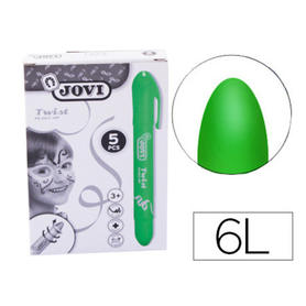 Barra de maquillaje jovi twist make-up verde caja de 5 unidades
