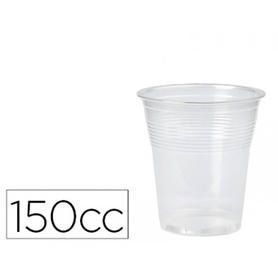 Vaso de plastico transparente 150 cc paquete de 100 unidades