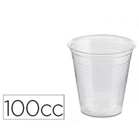 Vaso de plastico transparente 100 cc paquete de 100 unidades