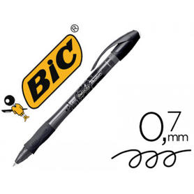 Boligrafo bic gelocity illusion borrable negro punta de 0,7 mm