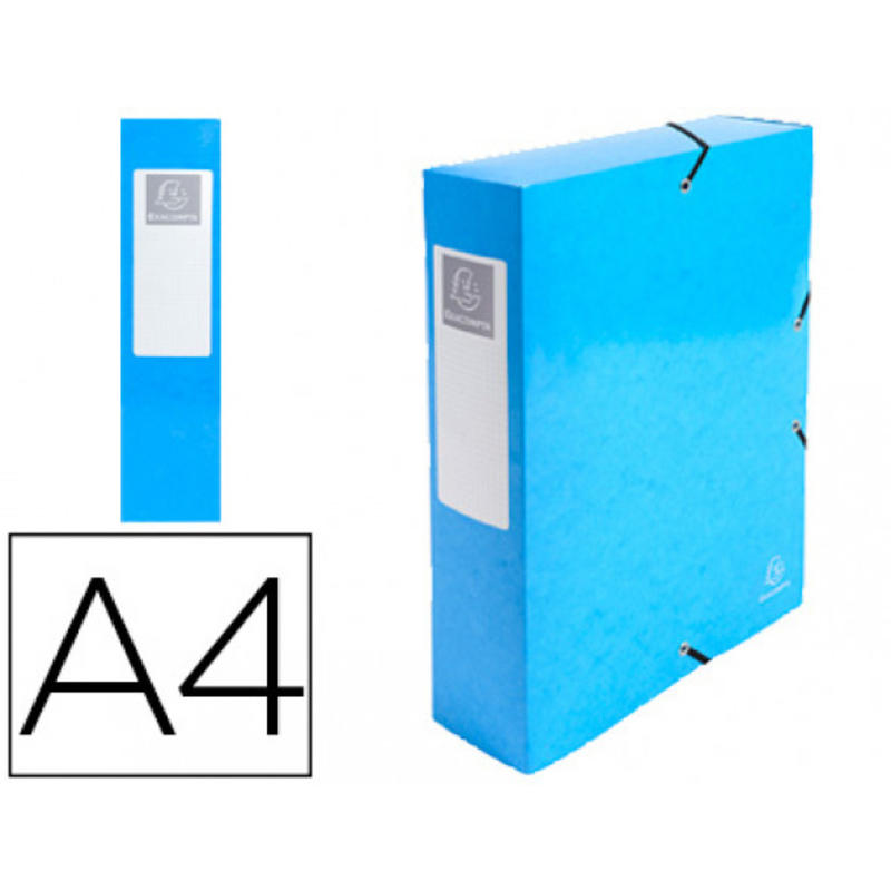 de color azul claro cartón recubiertos, 355 g / m2, A4 Exacompta 380806B Iderama ligantes 
