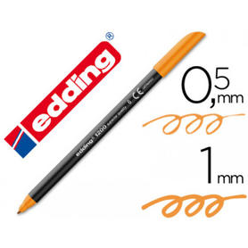 Rotulador edding punta fibra 1200 naranja n.6 -punta redonda 0.5 mm