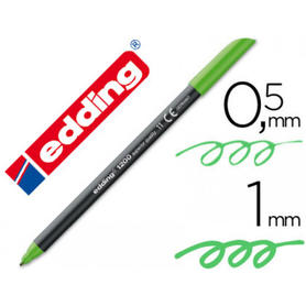 Rotulador edding punta fibra 1200 verde claro n.11 -punta redonda 0.5 mm