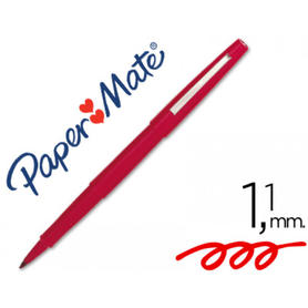 Rotulador paper mate flair original punta fibra 3102-1 rojo