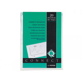 Toallitas q-connect absorbentes en paquetes de 20 unidades