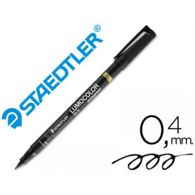 Rotulador lumocolor retroproyeccion punta de fibrapermanente 313-9 negro punta super fina redonda 0.4 mm