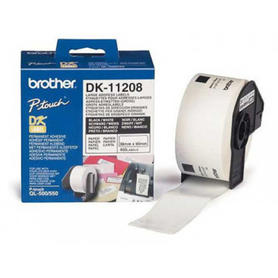 Etiqueta adhesiva brother dk11208 -tamaño 38x90 mm para impresoras de etiquetas ql -400 etiquetas-