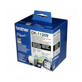 Etiqueta adhesiva brother dk11209 -tamaño 62x29 mm para impresoras de etiquetas solo 1050/n/1060n -800 etiq.-