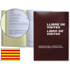 Libro miquelrius n. 98 folio 100 hojas -registro de visitasde la inspeccion de trabajo -castellano-catalan-valenciano
