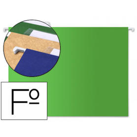 Carpeta colgante liderpapel folio verde