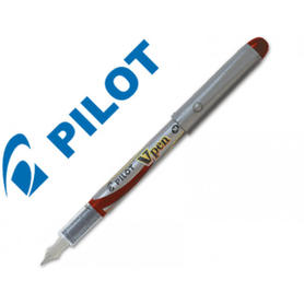 Pluma pilot v pen silver desechable rojo svp-4wr