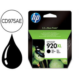 Ink-jet hp 920xl negro 1200pag officejet/920/6500