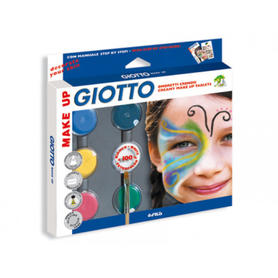 Set giotto make up sombra cosmetica +pincel+esponja+guia maquillaje