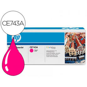 Toner hp color laserjet cp5225 cp5225n cp5225d -ce743a- magenta 7.300 pags