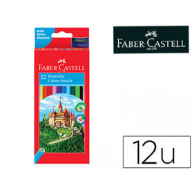 Lapices de colores faber-castell c/ 12 colores hexagonal madera reforestada