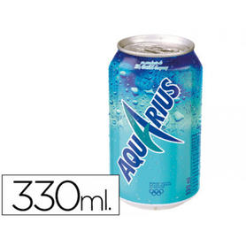Bebida isotonica aquarius limon lata 330ml