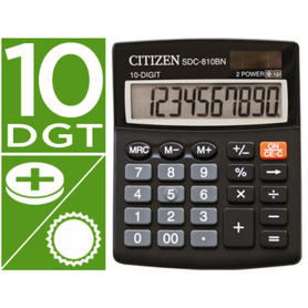 Calculadora citizen sobremesa sdc-810 bn 10 digitos negro