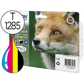 Ink-jet epson s22 sx125/130/420w/425w office bx305 t1285 multipack 4 colores