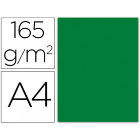 Papel color liderpapel a4 165g / m2 verde acebo paquete de 9