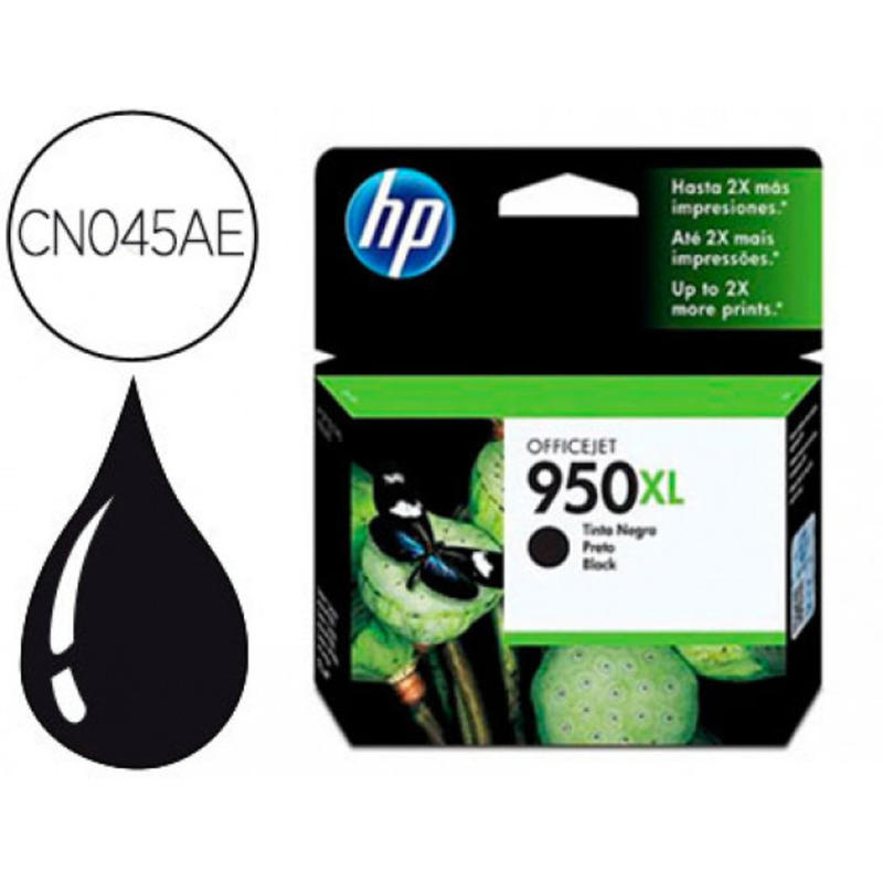 Compra Ink-jet hp 950xl negro cn045ae capacidad 2300 pag