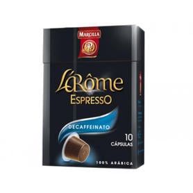 Cafe marcilla l arome espresso decaffeinato fuerza 6 monodosis caja de 10 unidadecompatible con nesspreso