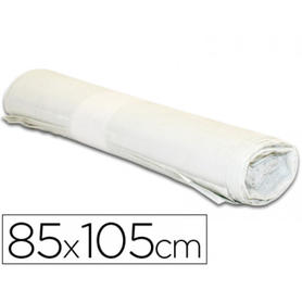 Bolsa basura industrial blanca 85x105cm galga 110 rollo de 10 unidades