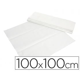 Mantel de papel blanco en hojas 100x100 cm caja de 400