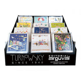 Mini cards arguval turnowsky expositor de 240 unidades surtidas