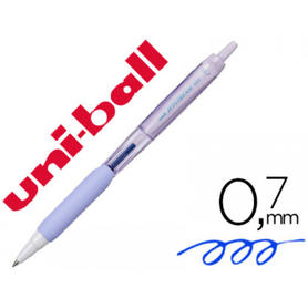 Boligrafo uni-ball jetstream retractil sxn-101 0,7 mm lavanda tinta azul
