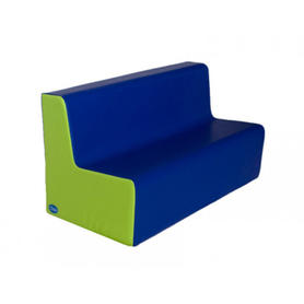 Sillon sumo didactic mediano triple alt asiento 25 cm azul / pistacho 100x45x50 cm