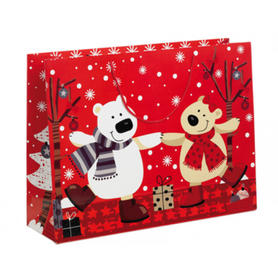 Bolsa de regalo con motivos navideños 61x46x18cm