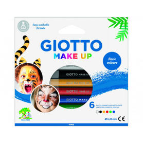 Set giotto make up 6 lapices cosmeticos colores clasicos