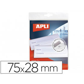 Identificandor apli con pinza magnetica 75x28 mm transparente blister de 5 unidades