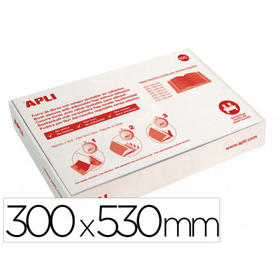Forralibro apli pvc con solapa ajustable sin adhesivo 300 mm caja de 100 unidades