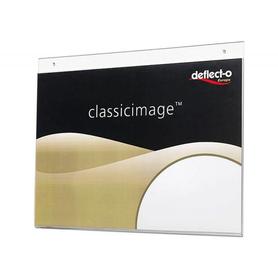 Expositor mural deflecto classic image din a4 horizontal transparente 298x235x10 mm