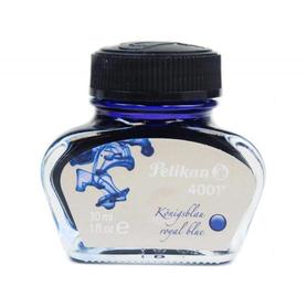 Tinta estilografica pelikan 4001 azul real frasco 30 ml