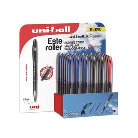 Boligrafo uni-ball roller air uba-188-m 0,5 mm tinta liquida 3d expositor de 36 unidades