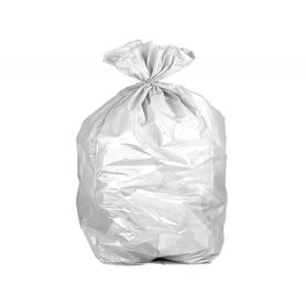 Bolsa basura domestica blanca con autocierre 55 x 56 cm rollo de 15 bolsas